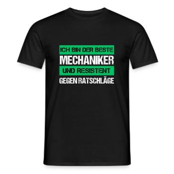 Mécanique résistante - T-shirt homme - noir - Devant - AI Model Male 178 light (178cm)