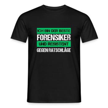 Médecin légiste résistant - T-shirt homme - noir - Devant - AI Model Male 178 light (178cm)
