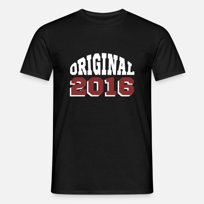 Ursprünglich: 2016 - Männer T-Shirt - Schwarz