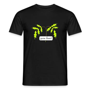 you hurt - Männer T-Shirt - Schwarz - Vorne - AI Model Male 178 light (178cm)