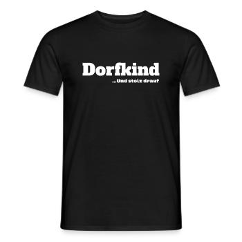 Village enfant et fier de l’être - T-shirt homme - noir - Devant - AI Model Male 178 light (178cm)