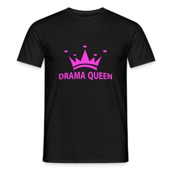 Drama_Queen - Männer T-Shirt - Schwarz - Vorne - AI Model Male 178 light (178cm)