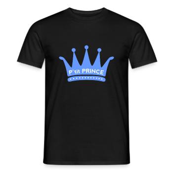 P'tit prince - T-shirt homme - noir - Devant - AI Model Male 178 light (178cm)