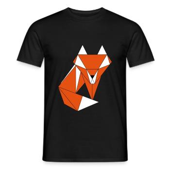 Fox - Men's T-Shirt - black - Front - AI Model Male 178 light (178cm)