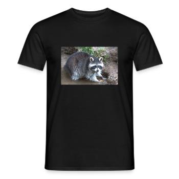 Raton laveur d’Amérique du Nord (racoons) - T-shirt homme - noir - Devant - AI Model Male 178 light (178cm)