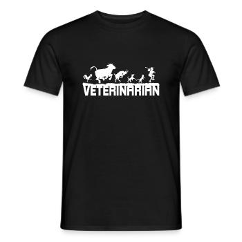 Veterinär Veterinarian Tierarzt Shirt Geschenk - Männer T-Shirt - Schwarz - Vorne - AI Model Male 178 light (178cm)