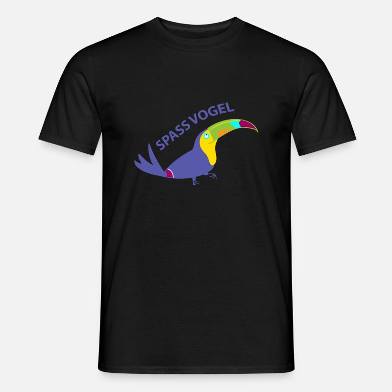 Spassvogel (a) - Männer T-Shirt - Schwarz