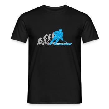 Evolution ice hockey, ice hockey - Men's T-Shirt - black - Front - AI Model Male 178 light (178cm)