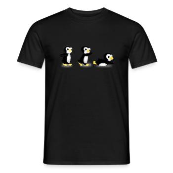 pingurun - T-shirt homme - noir - Devant - AI Model Male 178 light (178cm)