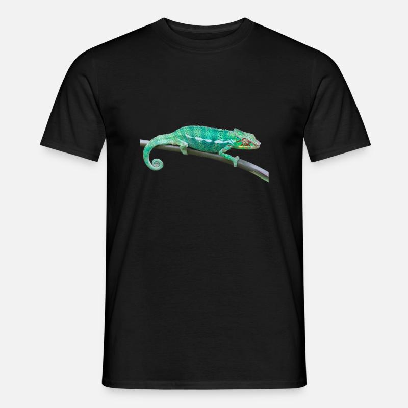 Chamäleon - Männer T-Shirt - Schwarz