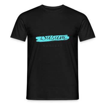 Büsum - Männer T-Shirt - Schwarz - Vorne - AI Model Male 178 light (178cm)