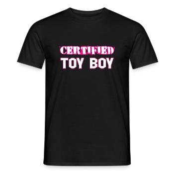 GARÇON JOUET CERTIFIÉ - T-shirt homme - noir - Devant - AI Model Male 178 light (178cm)