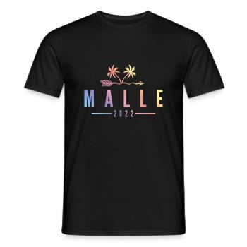 Malle 2022 - Men's T-Shirt - black - Front - AI Model Male 178 light (178cm)