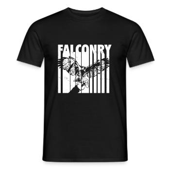 Falconer - Men's T-Shirt - black - Front - AI Model Male 178 light (178cm)