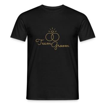 Équipe Groom - T-shirt homme - noir - Devant - AI Model Male 178 light (178cm)