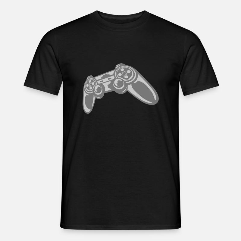 Gamer Konsole Retro Controller - Männer T-Shirt - Schwarz