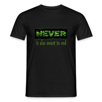 Never Green - T-shirt homme - noir - Devant - AI Model Male 178 light (178cm)