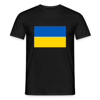Ukraine - Men's T-Shirt - black - Front - AI Model Male 178 light (178cm)