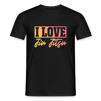 J’adore le Jiu Jitsu - T-shirt homme - noir - Devant - AI Model Male 178 light (178cm)