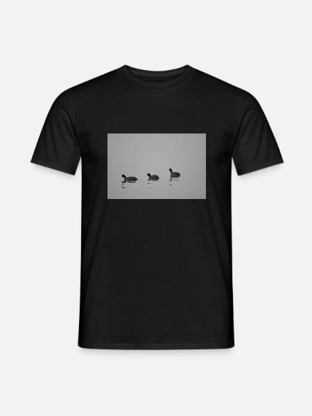 Enten im Nebel - Männer T-Shirt - Schwarz