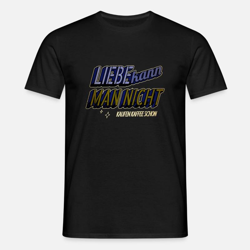 bohnenröstung kaffeebohne kaffeebecher - Männer T-Shirt - Schwarz