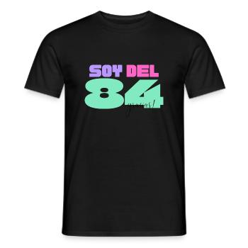 Ich komme aus '84 - Männer T-Shirt - Schwarz - Vorne - AI Model Male 178 light (178cm)