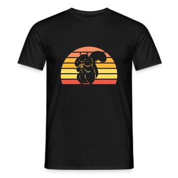 Cadeau de rongeur chipmunk - T-shirt homme - noir - Devant - AI Model Male 178 light (178cm)