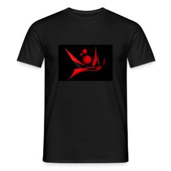 bicubic waves - Männer T-Shirt - Schwarz - Vorne - AI Model Male 178 light (178cm)