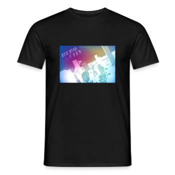Hero City - Men's T-Shirt - black - Front - AI Model Male 178 light (178cm)
