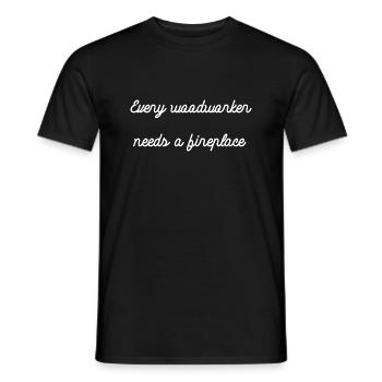 americas cool woodworker lumber bingo hall tshirts - Männer T-Shirt - Schwarz - Vorne - AI Model Male 178 light (178cm)