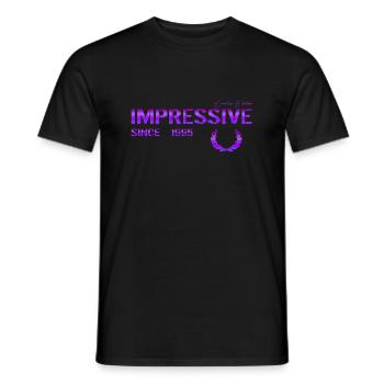 Impressive since 1995 - Männer T-Shirt - Schwarz - Vorne - AI Model Male 178 light (178cm)