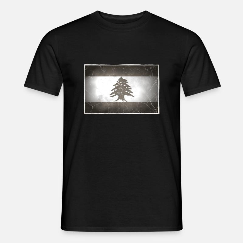 Libanon - Männer T-Shirt - Schwarz
