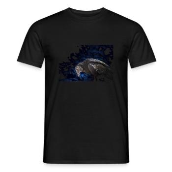 The terrible vulture with the red eye - Men's T-Shirt - black - Front - AI Model Male 178 light (178cm)