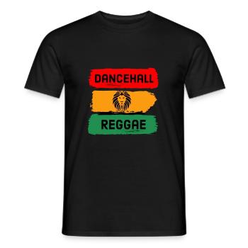Reggae T-Shirt - Männer T-Shirt - Schwarz - Vorne - AI Model Male 178 light (178cm)