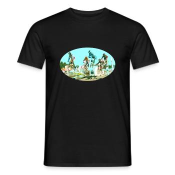 BMX - Männer T-Shirt - Schwarz - Vorne - AI Model Male 178 light (178cm)