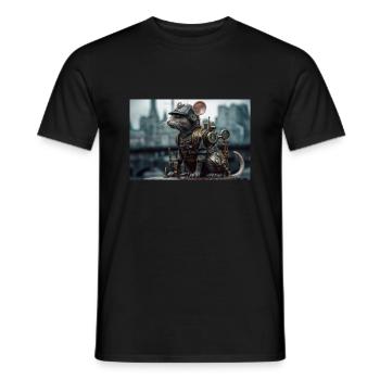 Ratte3 - Männer T-Shirt - Schwarz - Vorne - AI Model Male 178 light (178cm)