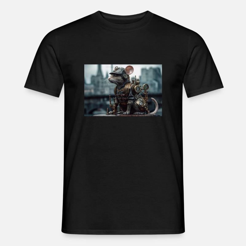 Ratte3 - Männer T-Shirt - Schwarz