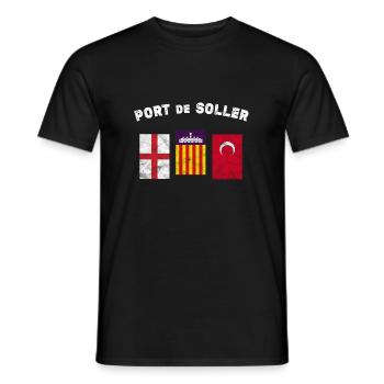 Port de Soller Mallorca - Männer T-Shirt - Schwarz - Vorne - AI Model Male 178 light (178cm)