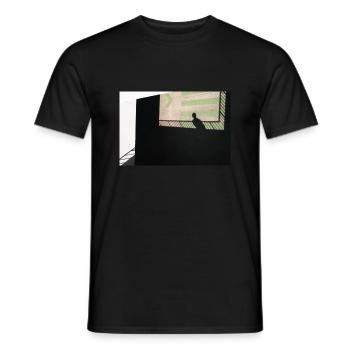 Jeu d’ombres - T-shirt homme - noir - Devant - AI Model Male 178 light (178cm)