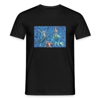 Sirens - Men's T-Shirt - black - Front - AI Model Male 178 light (178cm)