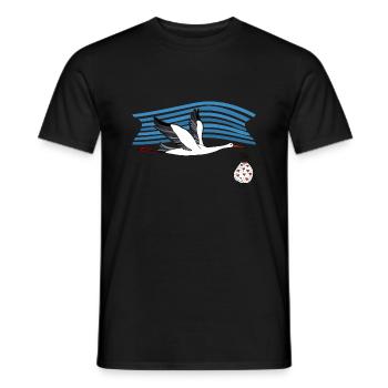 Storch - Männer T-Shirt - Schwarz - Vorne - AI Model Male 178 light (178cm)