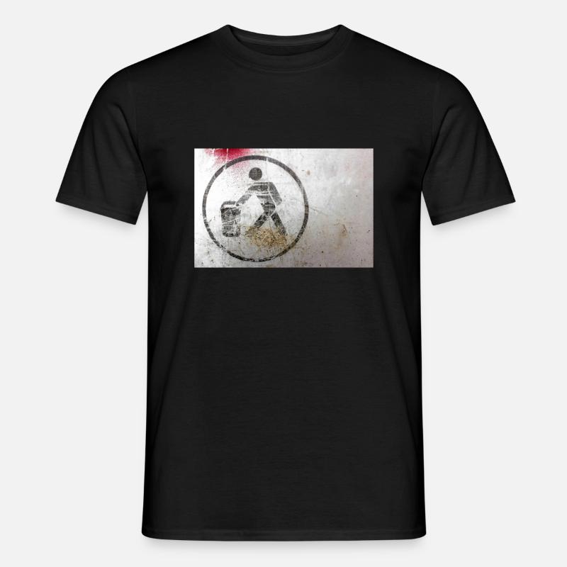 Throwing trash - Men’s T-shirt - black