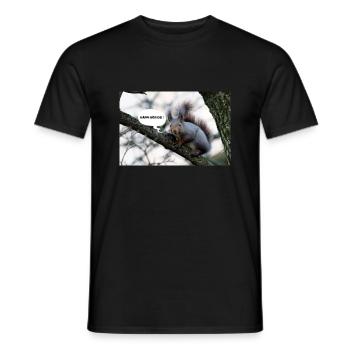 Eichhörnchen, Isibat - Männer T-Shirt - Schwarz - Vorne - AI Model Male 178 light (178cm)