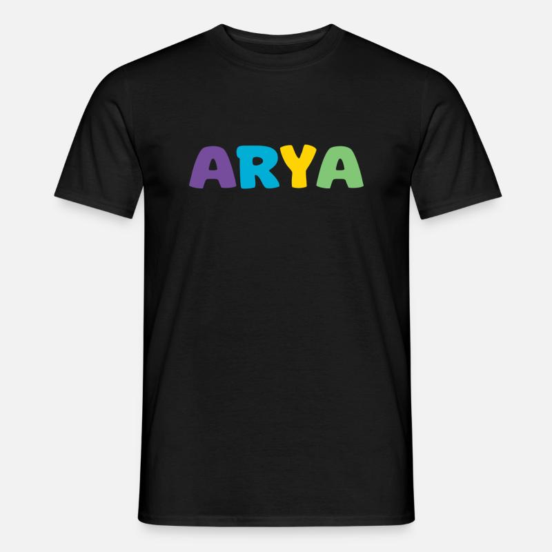 Name - Arya - Männer T-Shirt - Schwarz