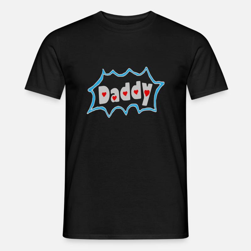 HerzDaddy - Männer T-Shirt - Schwarz