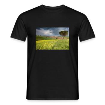 Chapelle de la Madonna di Vitaleta - T-shirt homme - noir - Devant - AI Model Male 178 light (178cm)