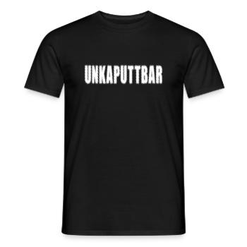 Unkaputtbar - Männer T-Shirt - Schwarz - Vorne - AI Model Male 178 light (178cm)