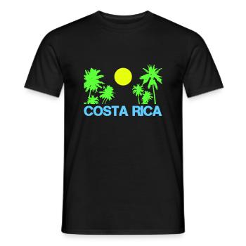 Costa Rica - Men's T-Shirt - black - Front - AI Model Male 178 light (178cm)