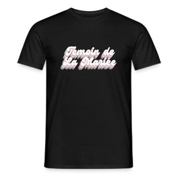 Témoin de La mariée rétro -tshirt assorti - T-shirt homme - noir - Devant - AI Model Male 178 light (178cm)