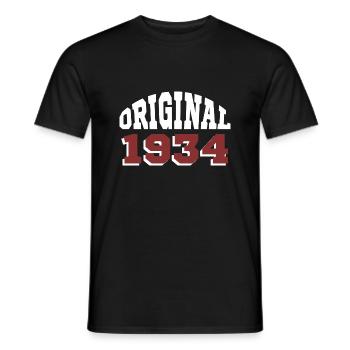 Original 1934 - T-shirt homme - noir - Devant - AI Model Male 178 light (178cm)